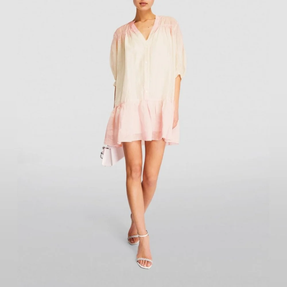 SANDROLinen-Blend Mini Dress - Picture 1 of 8